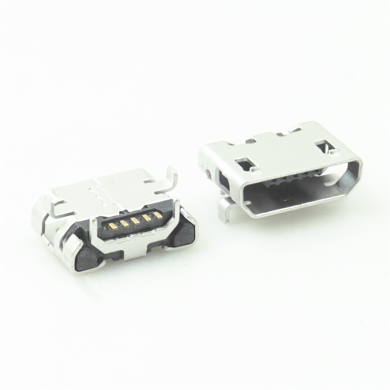 micro USB 5P母座 4.85牛角内插型平口