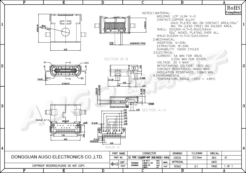 3.1 TYPE C沉板DIP+SMT 10.0L(8.65L) 双外壳