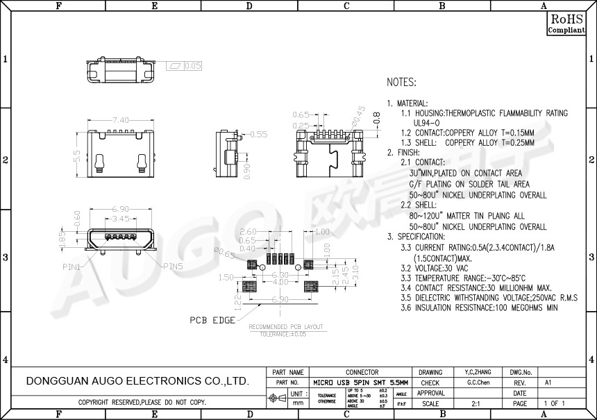 MICRO USB 5PIN