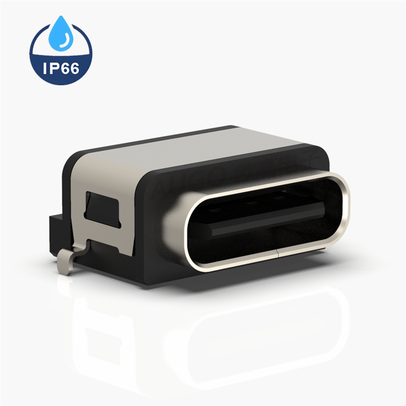 防水type-c6P 沉板两脚插 IP66